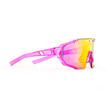 4KAAD Sunglasses BEAT EDGE, pink clear, mirror