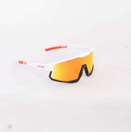 4KAAD Sunglasses MIRADOR white red, lens red mirror