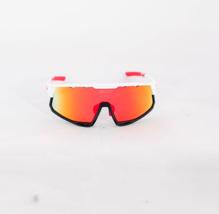 4KAAD Sunglasses MIRADOR white red, lens red mirror