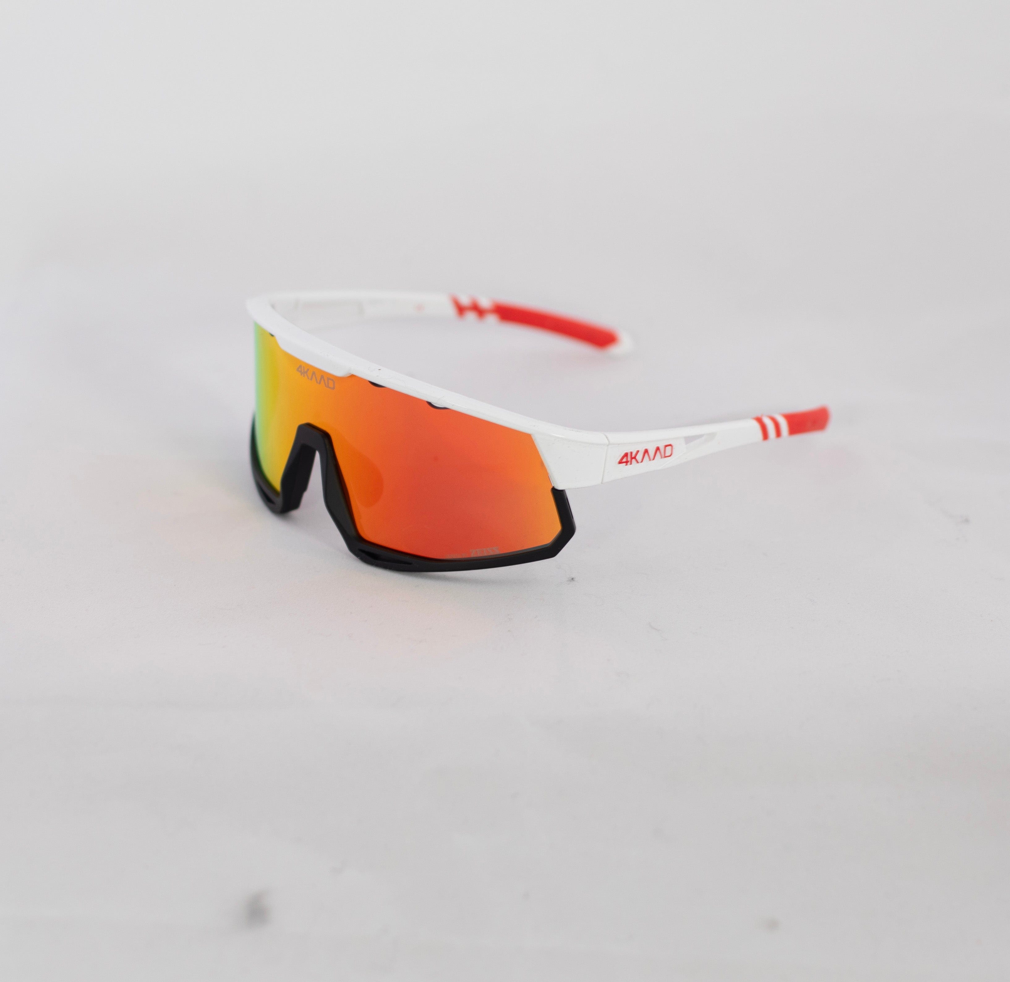 4KAAD Sunglasses MIRADOR white red, lens red mirror