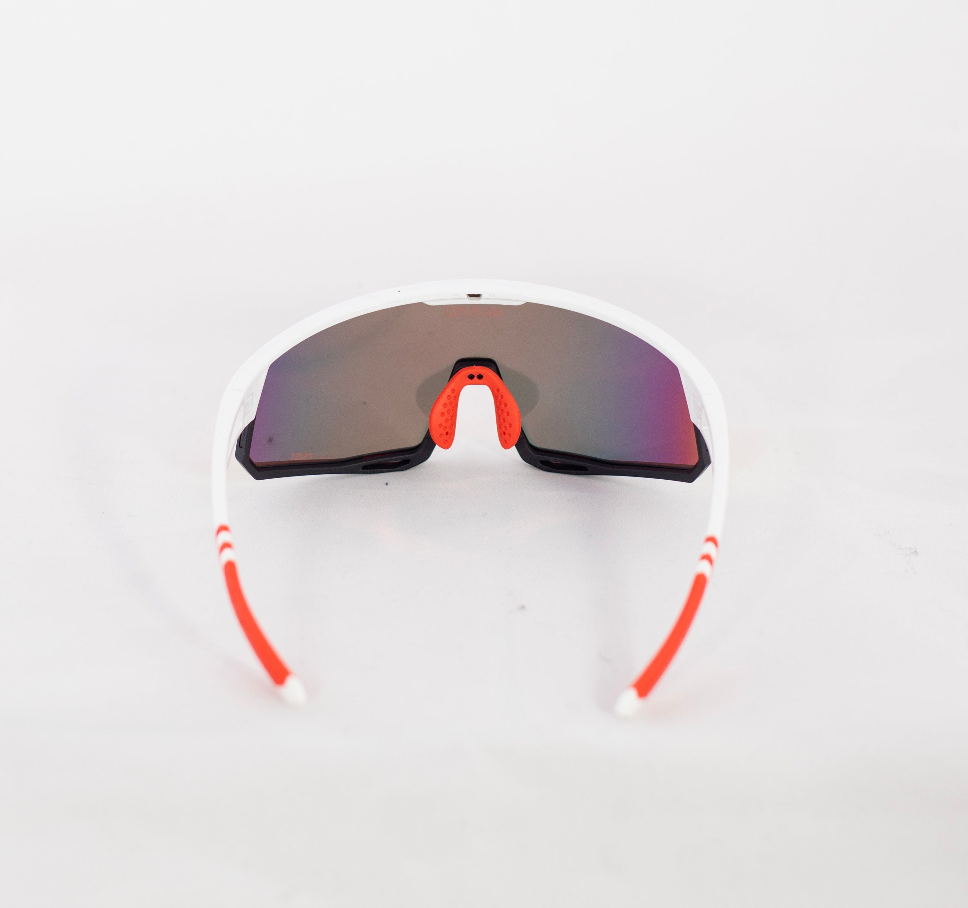 4KAAD Sunglasses MIRADOR white red, lens red mirror