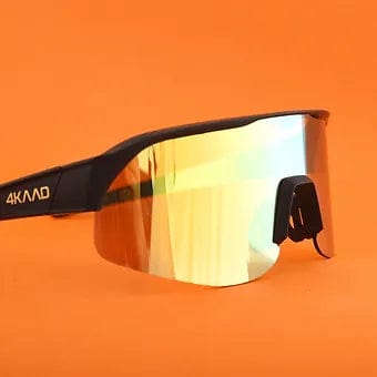 4KAAD Sunglasses Pulse Active, black gold mirror