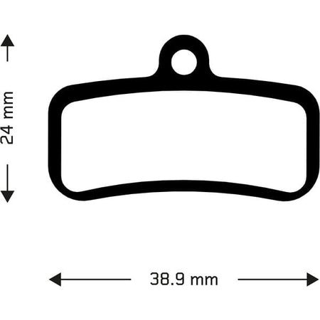 Aztec Brake Pads Aztec Organic disc brake pads for Shimano Saint/Zee/XT-M8120/XTR-M9120/TRP Quadiem