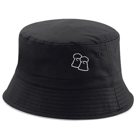 Big Bobble Hats Ltd Bucket Hat Adult Black/Light Grey Reversible Bucket Hat