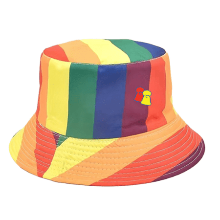 Big Bobble Hats Ltd Bucket Hat Adult Rainbow Stripey Bucket Hat