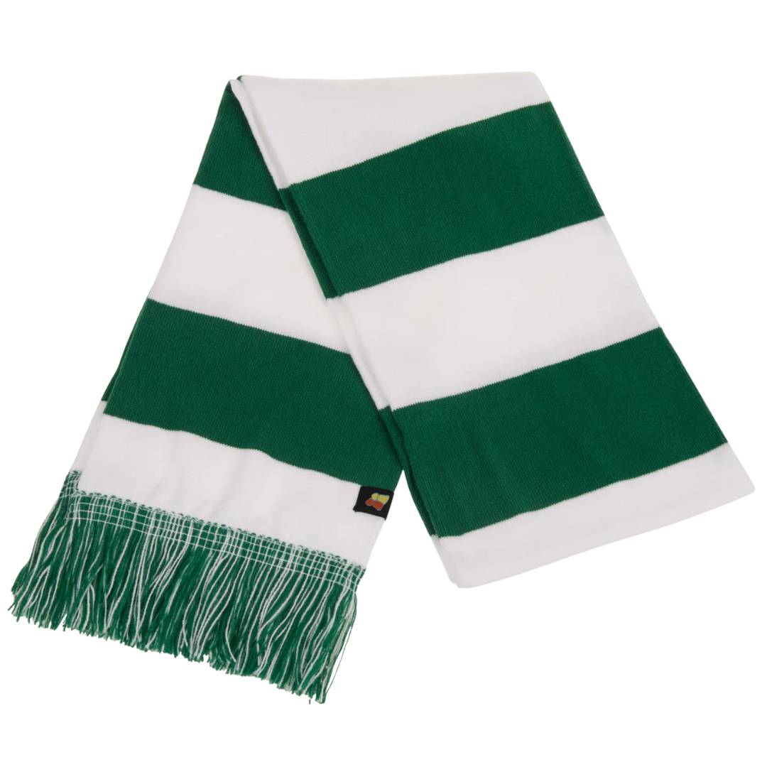 Big Bobble Hats Ltd Scarf Green and White Scarf