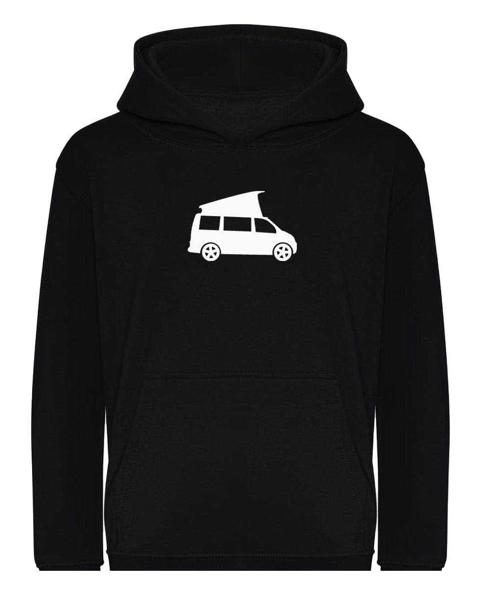 Big Bobble Hats Ltd Kids Hoody Extra Extra Small / Black Kids Campervan Hoodie