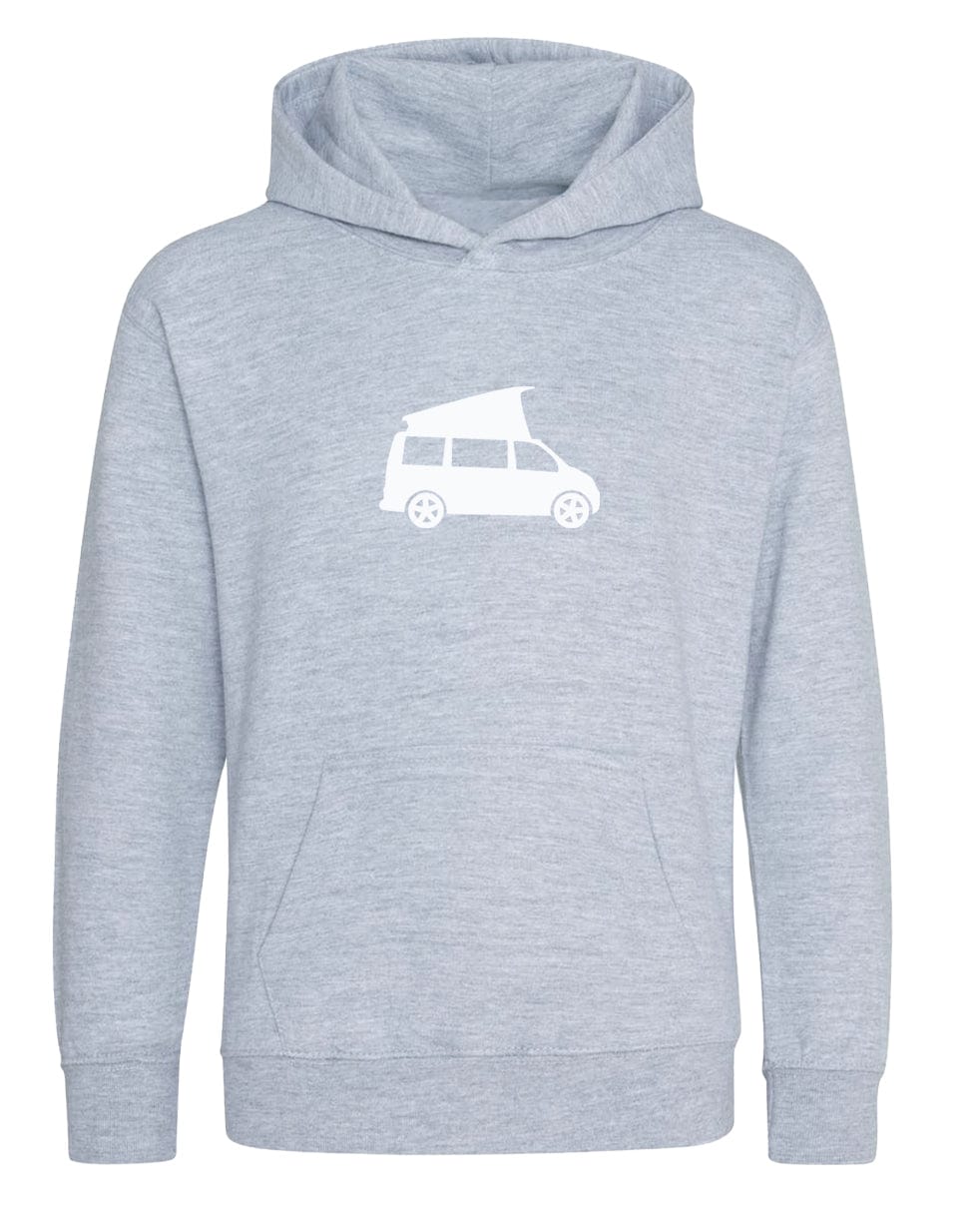 Big Bobble Hats Ltd Kids Hoody Extra Extra Small / Heather Grey Kids Campervan Hoodie