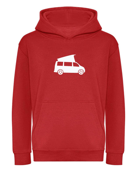 Big Bobble Hats Ltd Kids Hoody Extra Extra Small / Red Kids Campervan Hoodie