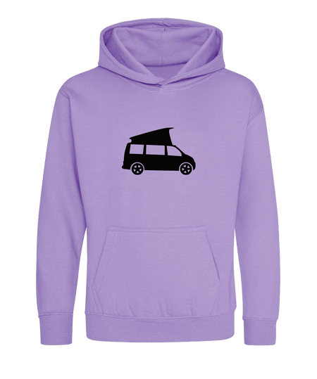 Big Bobble Hats Ltd Kids Hoody Extra Extra Small / Digital Lavender Kids Campervan Hoodie