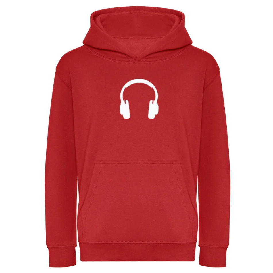 Big Bobble Hats Ltd Kids Hoody Extra Extra Small / Red Kids Headphone Hoodie