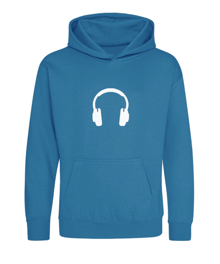 Big Bobble Hats Ltd Kids Hoody Extra Extra Small / Sapphire Blue Kids Headphone Hoodie