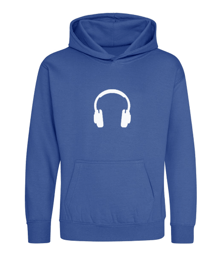 Big Bobble Hats Ltd Kids Hoody Extra Extra Small / Royal Blue Kids Headphone Hoodie