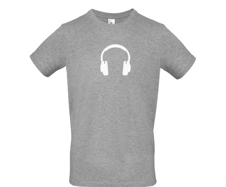 Big Bobble Hats Ltd T-Shirts 3-4 / Sport Grey Kids Headphones T-Shirt