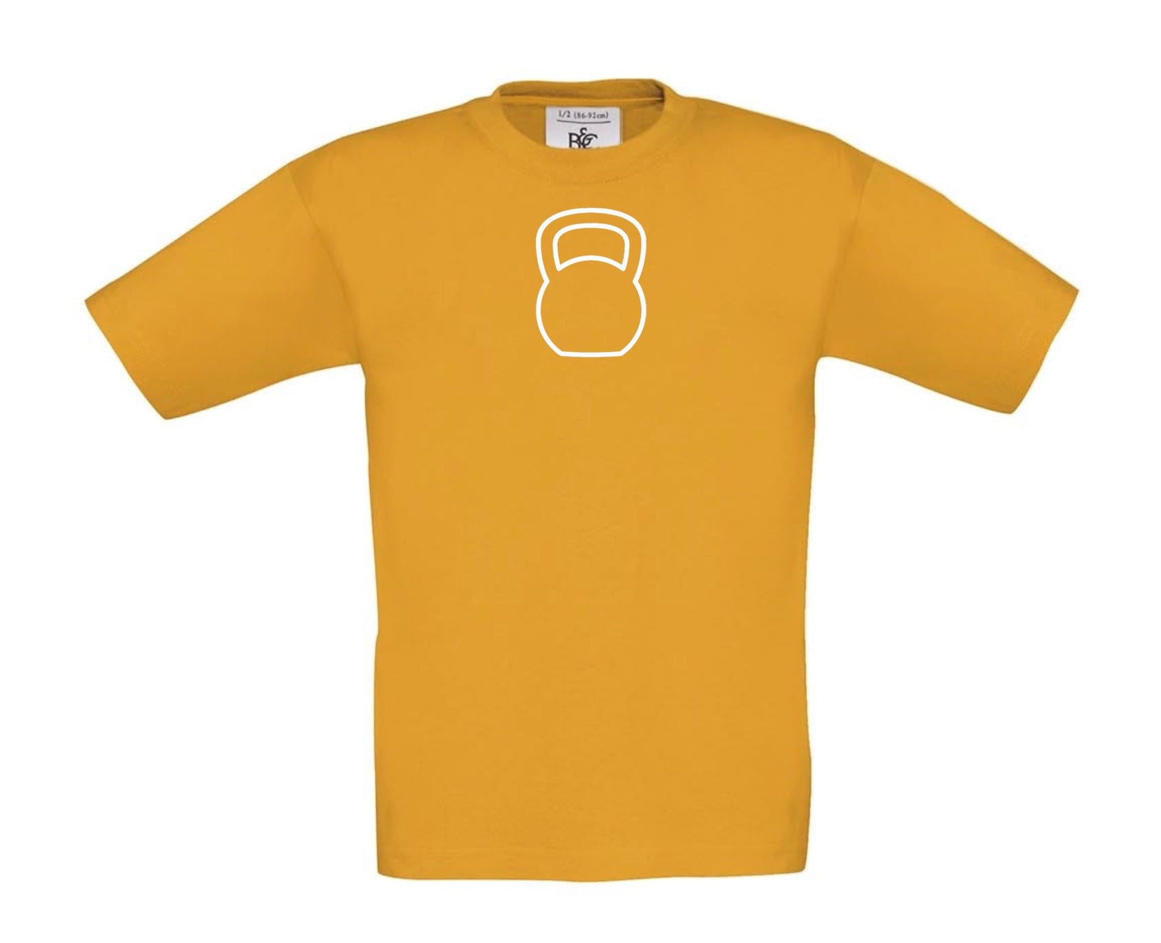 Big Bobble Hats Ltd T-Shirts 3-4 / Apricot Kids Kettlebell T-Shirt