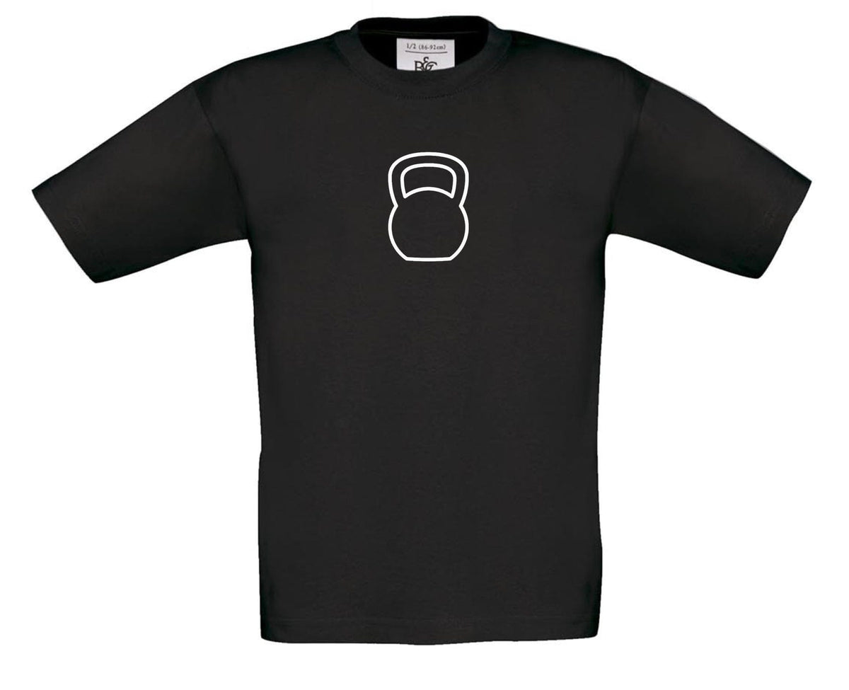 Big Bobble Hats Ltd T-Shirts 3-4 / Black Kids Kettlebell T-Shirt