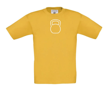 Big Bobble Hats Ltd T-Shirts 3-4 / Gold Kids Kettlebell T-Shirt