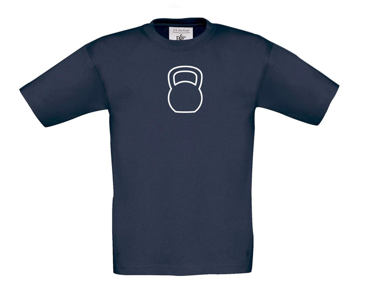 Big Bobble Hats Ltd T-Shirts 3-4 / Light Navy Kids Kettlebell T-Shirt