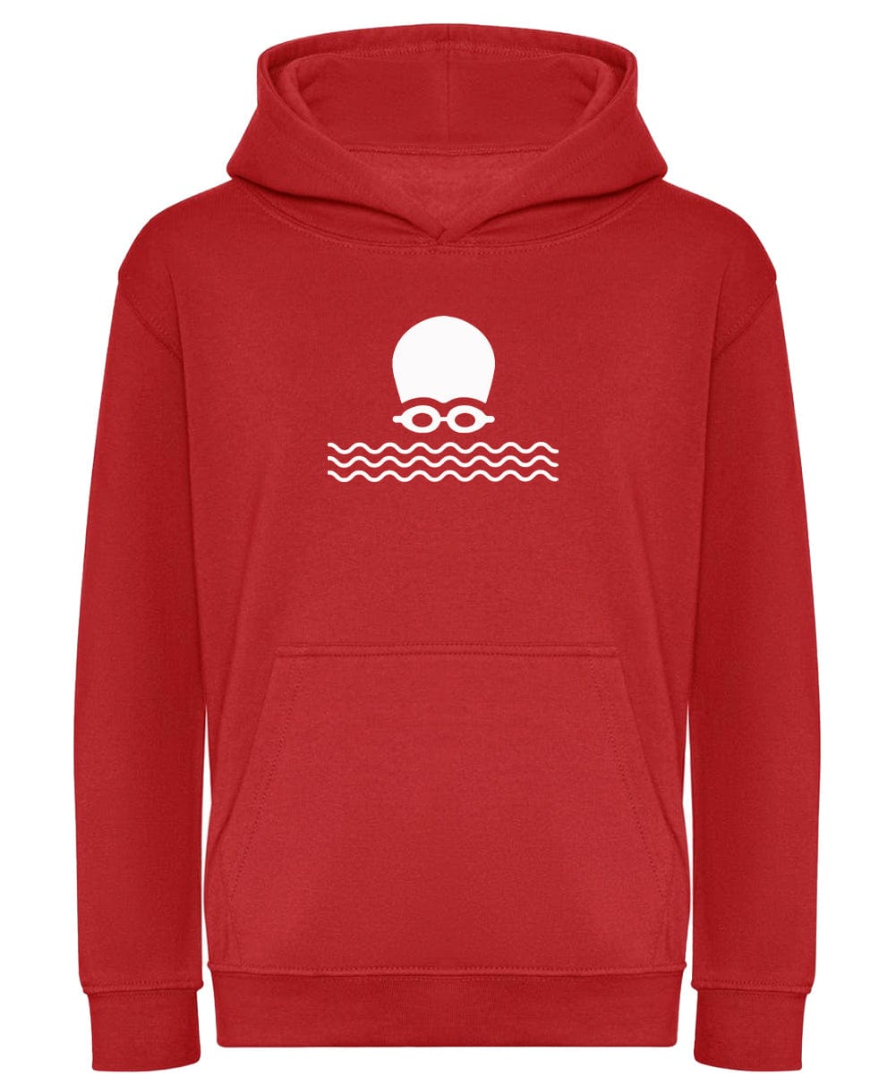 Big Bobble Hats Ltd Kids Hoody Extra Extra Small / Red Kids Open Water Swimming Hoodie