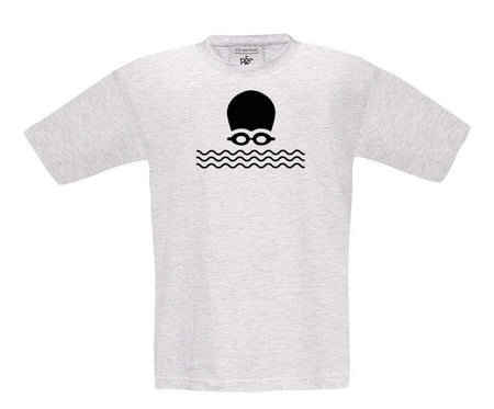 Big Bobble Hats Ltd T-Shirts 3-4 / Ash Kids Open Water Swimming T-Shirt