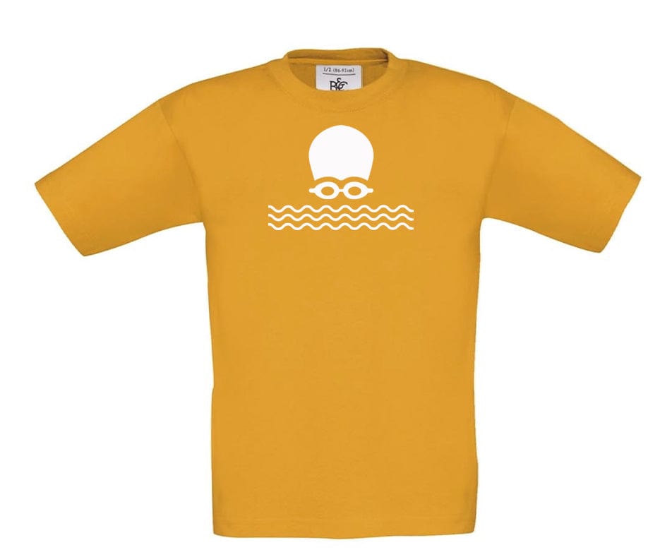 Big Bobble Hats Ltd T-Shirts 3-4 / Apricot Kids Open Water Swimming T-Shirt