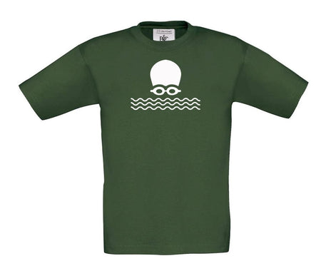 Big Bobble Hats Ltd T-Shirts 3-4 / Bottle Green Kids Open Water Swimming T-Shirt