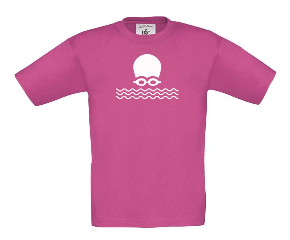 Big Bobble Hats Ltd T-Shirts 3-4 / Fuscia Kids Open Water Swimming T-Shirt