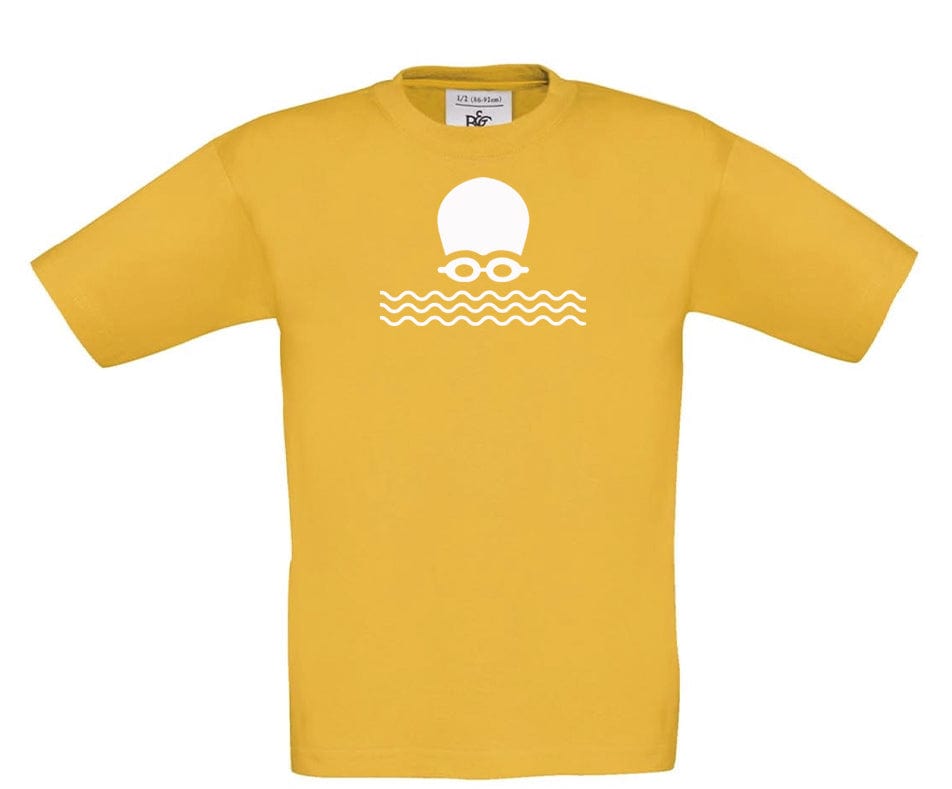 Big Bobble Hats Ltd T-Shirts 3-4 / Gold Kids Open Water Swimming T-Shirt