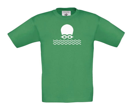 Big Bobble Hats Ltd T-Shirts 3-4 / Kelly Green Kids Open Water Swimming T-Shirt