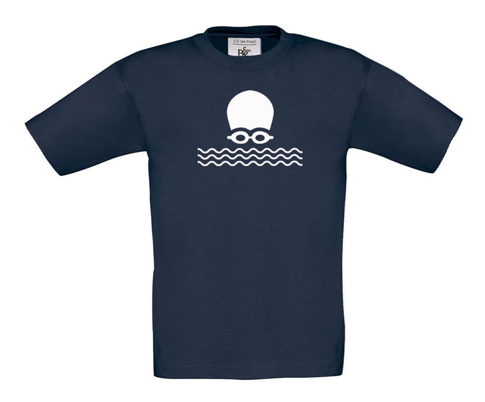 Big Bobble Hats Ltd T-Shirts 3-4 / Navy Kids Open Water Swimming T-Shirt