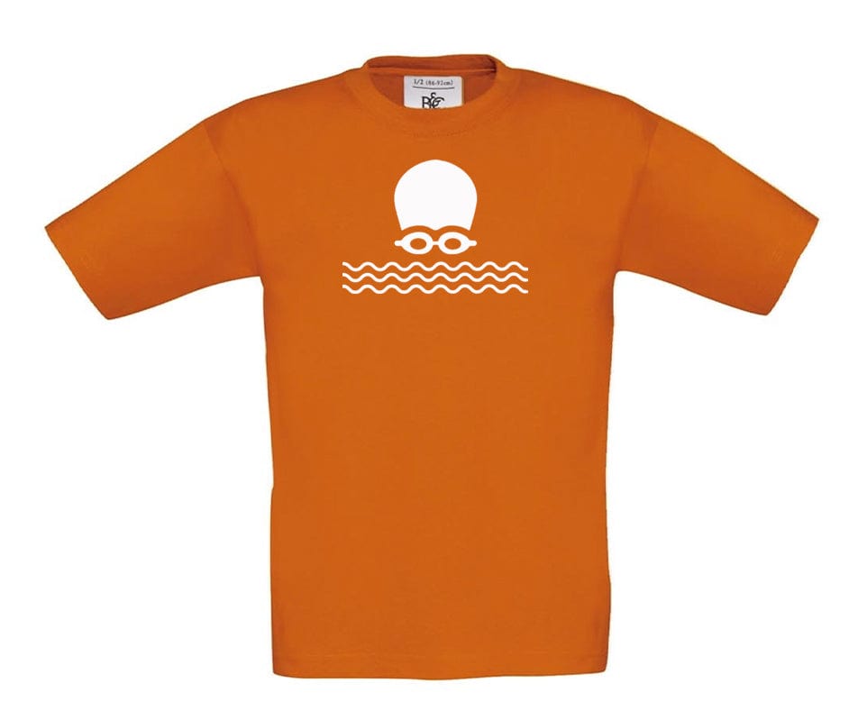 Big Bobble Hats Ltd T-Shirts 3-4 / Orange Kids Open Water Swimming T-Shirt