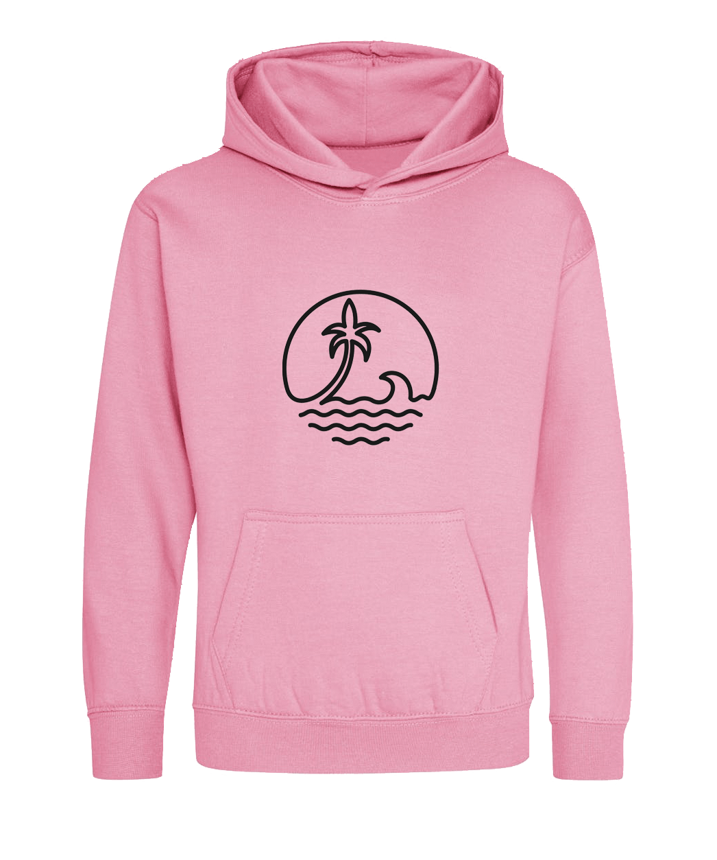 Big Bobble Hats Ltd Kids Hoody Extra Extra Small / Candyfloss Pink Kids Palm Beach Hoodie