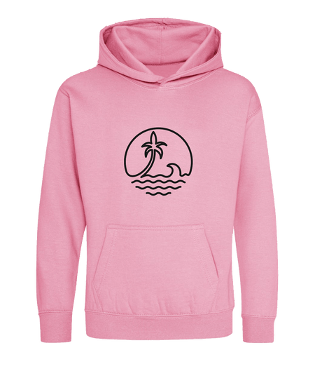 Big Bobble Hats Ltd Kids Hoody Extra Extra Small / Candyfloss Pink Kids Palm Beach Hoodie