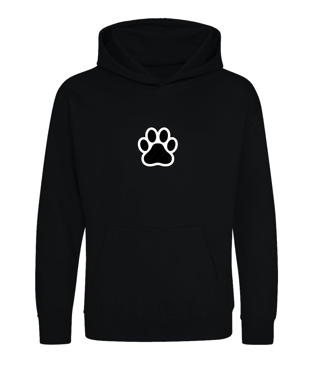 Big Bobble Hats Ltd Kids Hoody Extra Extra Small / Black Kids Paw Hoodie