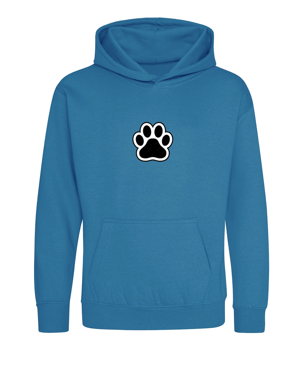 Big Bobble Hats Ltd Kids Hoody Extra Extra Small / Sapphire Blue Kids Paw Hoodie