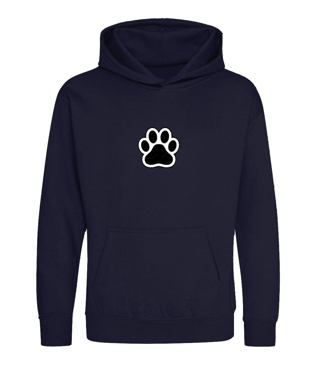 Big Bobble Hats Ltd Kids Hoody Extra Extra Small / Navy Kids Paw Hoodie