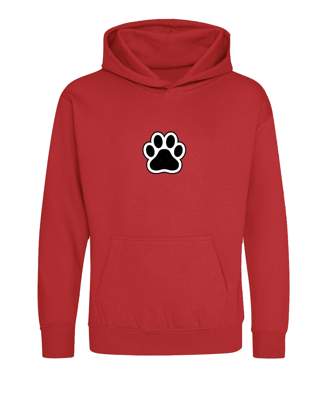 Big Bobble Hats Ltd Kids Hoody Extra Extra Small / Red Kids Paw Hoodie