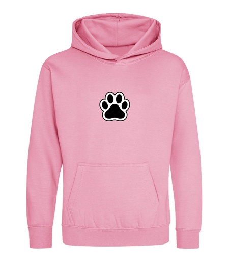 Big Bobble Hats Ltd Kids Hoody Extra Extra Small / Candyfloss Pink Kids Paw Hoodie