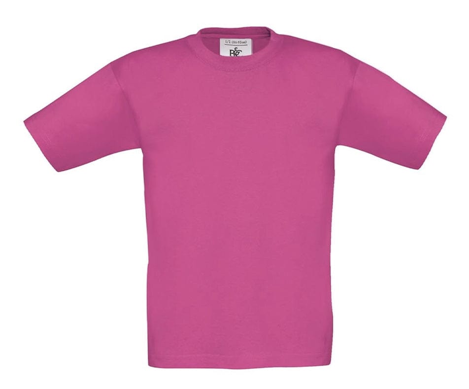 Big Bobble Hats Ltd T-Shirts 3-4 / Fuscia Kids Plain T-Shirt