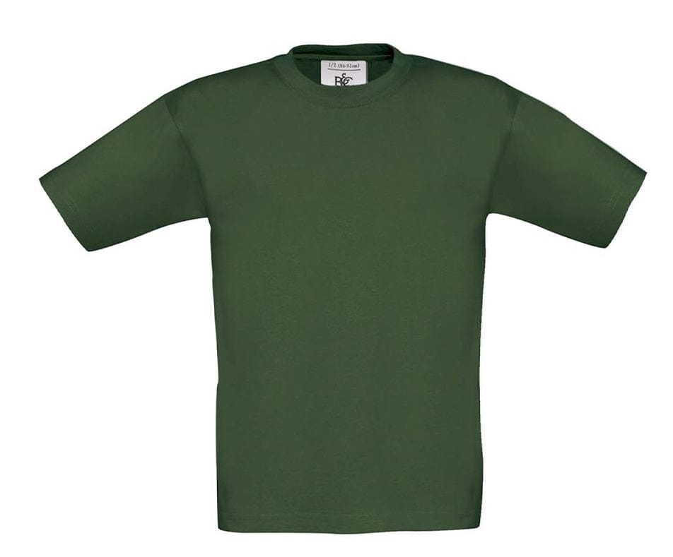 Big Bobble Hats Ltd T-Shirts 3-4 / Bottle Green Kids Plain T-Shirt