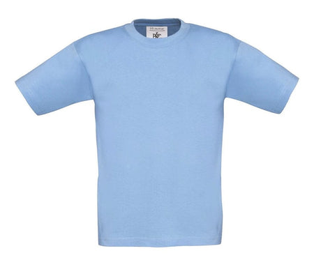 Big Bobble Hats Ltd T-Shirts 3-4 / Sky Blue Kids Plain T-Shirt