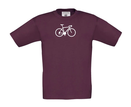 Big Bobble Hats Ltd T-Shirts 3-4 / Burgundy Kids Road Bike T-Shirt