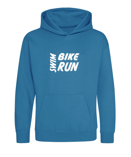 Big Bobble Hats Ltd Kids Hoody Extra Extra Small / Sapphire Blue Kids Swim Bike Run Hoodie