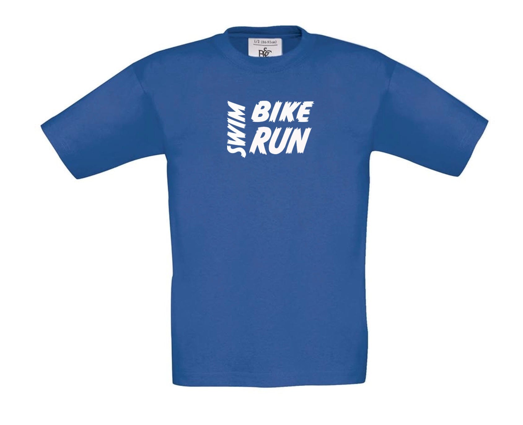 Big Bobble Hats Ltd T-Shirts 3-4 / Royal Blue Kids Swim Bike Run T-Shirt