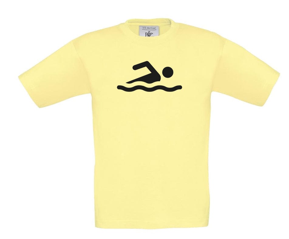 Big Bobble Hats Ltd T-Shirts 3-4 / Yellow Kids Swimmer T-Shirt