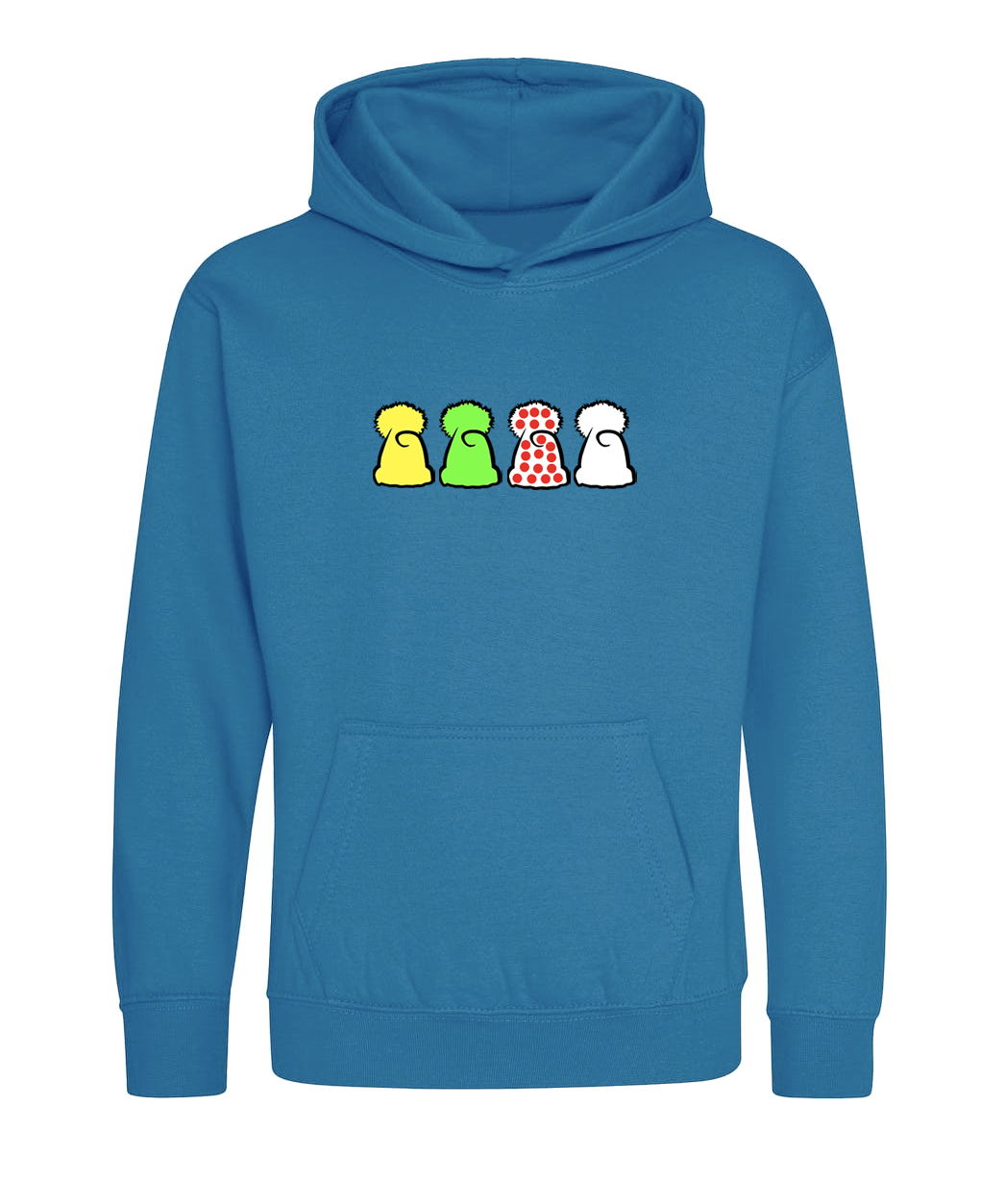 Big Bobble Hats Ltd Kids Hoody Extra Extra Small / Sapphire Blue Kids Tour De France Hoodie