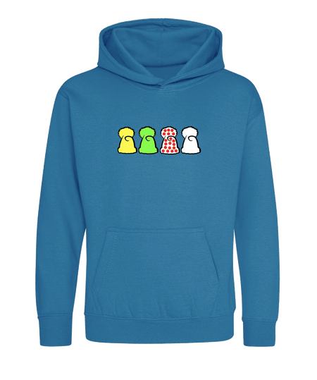 Big Bobble Hats Ltd Kids Hoody Extra Extra Small / Sapphire Blue Kids Tour De France Hoodie