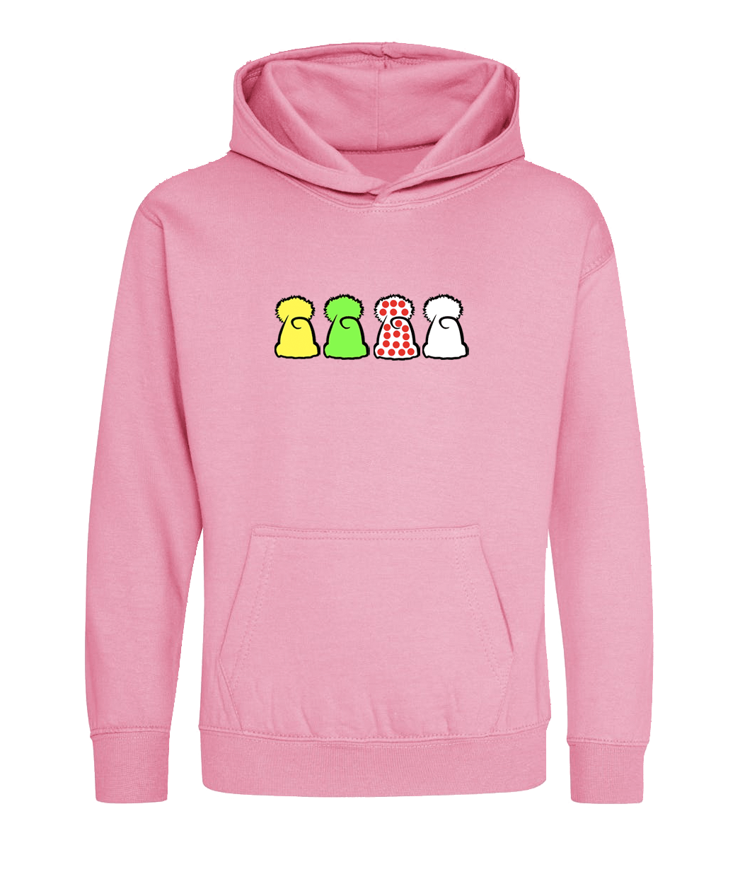 Big Bobble Hats Ltd Kids Hoody Extra Extra Small / Candyfloss Pink Kids Tour De France Hoodie