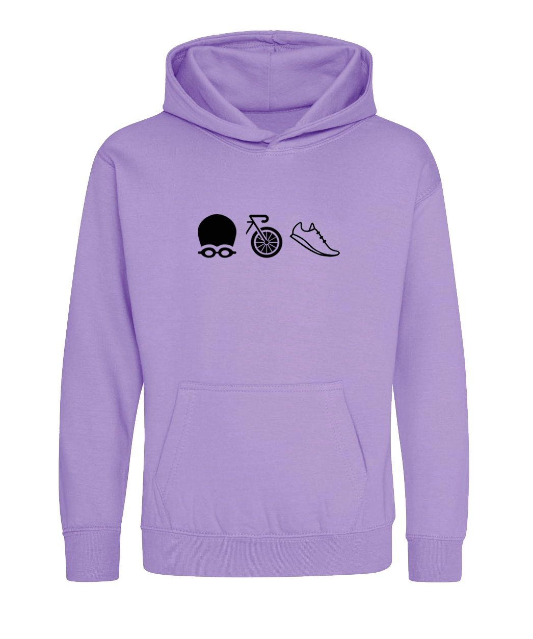 Big Bobble Hats Ltd Kids Hoody Extra Extra Small / Digital Lavender Kids Triathlon Hoodie