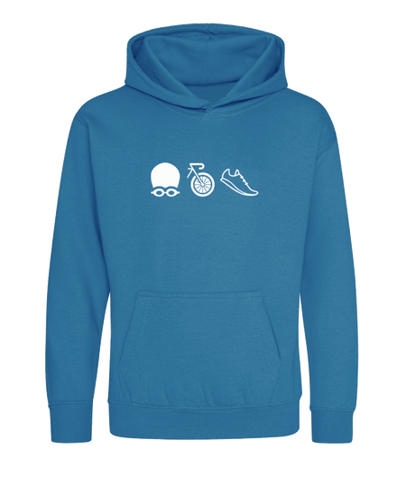 Big Bobble Hats Ltd Kids Hoody Extra Extra Small / Sapphire Blue Kids Triathlon Hoodie